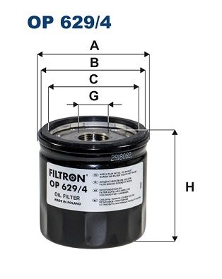 Масляный фильтр FILTRON OP6294
