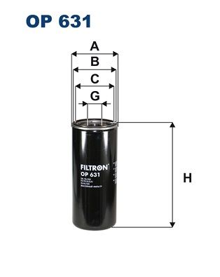 Масляный фильтр FILTRON OP631