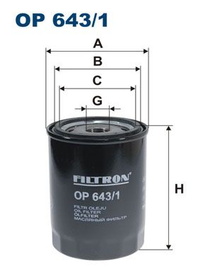 Масляный фильтр FILTRON OP6431