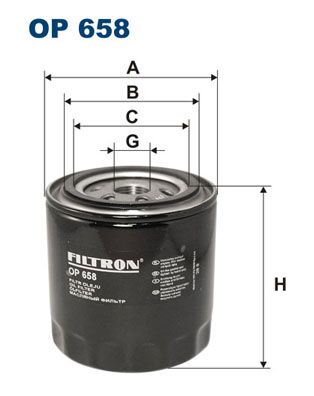 Масляный фильтр FILTRON OP658