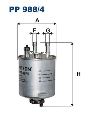 Топливный фильтр FILTRON PP9884