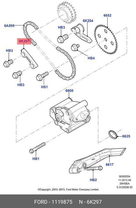 Запчасть FORD 1119875