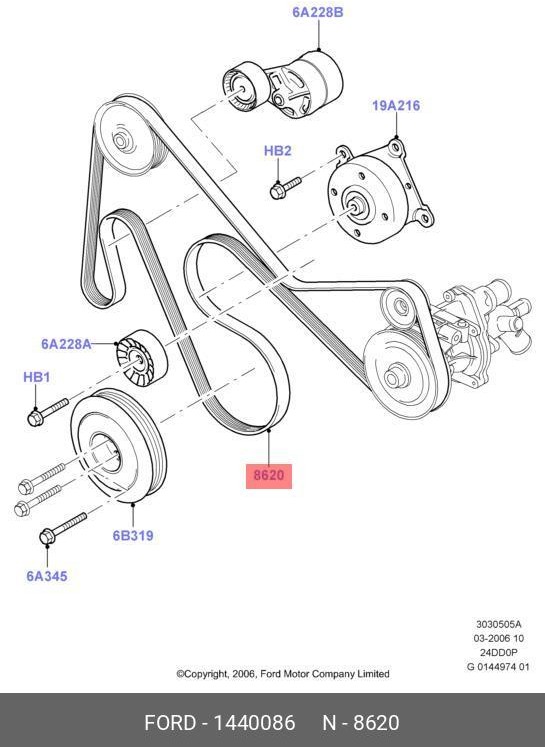 Запчасть FORD 1440086
