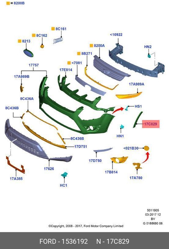 Запчасть FORD 1536192