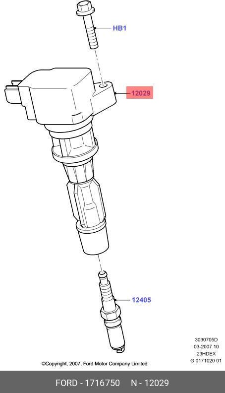 Запчасть FORD 1716750