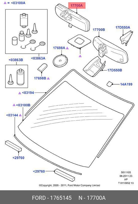 Запчасть FORD 1765145