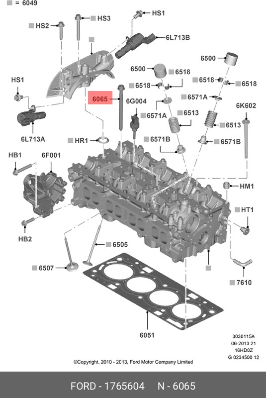 Запчасть FORD 1765604