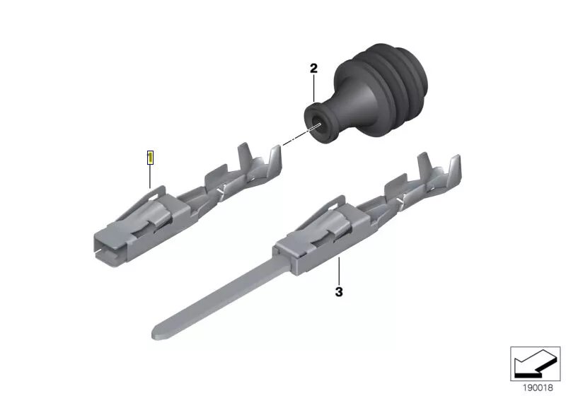 Гнездовой контакт MLK 1,2 0,25-0,5MM?/SN BMW 12527510672