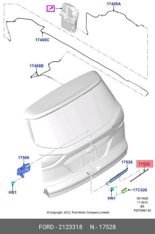 Запчасть FORD 2123318