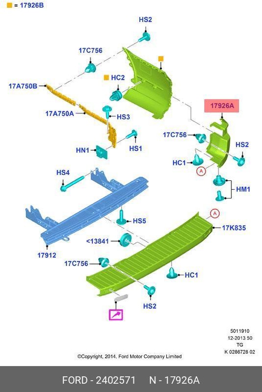 Запчасть FORD 2402571