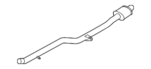 Приемная труба передн.дополн.глушителя ! заменен на 18307646097 BMW 18307606421