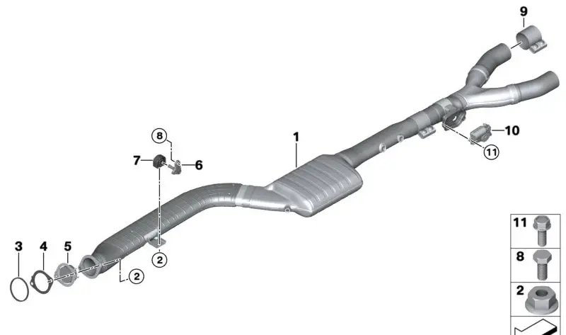 Stellantrieb Abgasklappe BMW 18308582069