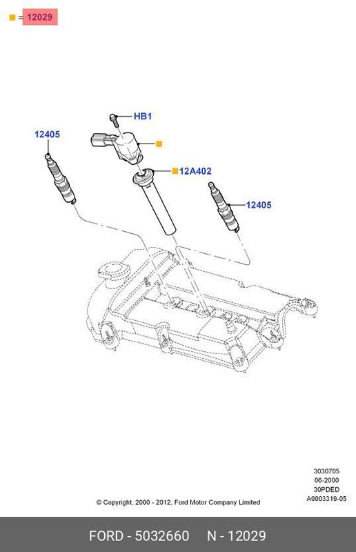 Запчасть FORD 5032660