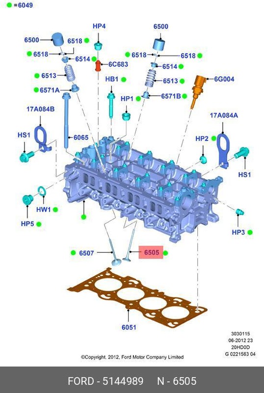 Запчасть FORD 5144989