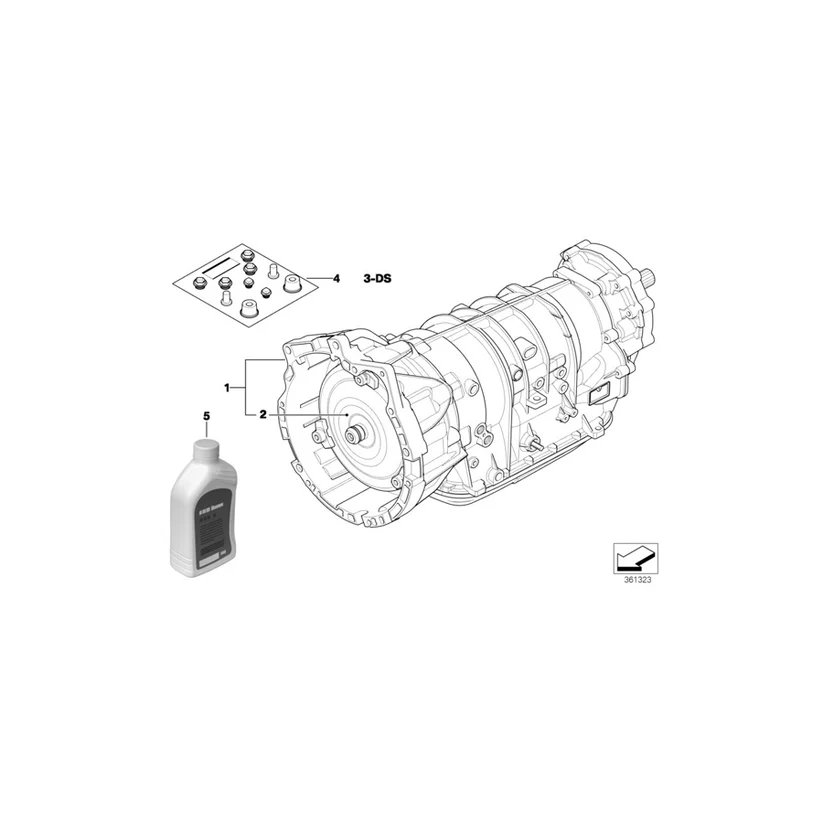 Оборотная АКПП с электрогидр. приводом A5S 390R - YX BMW 24007523281