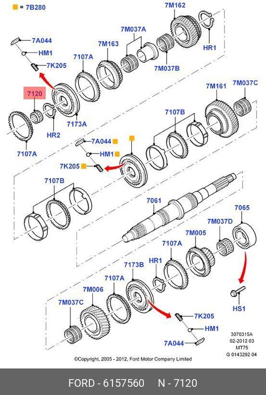Запчасть FORD 6157560