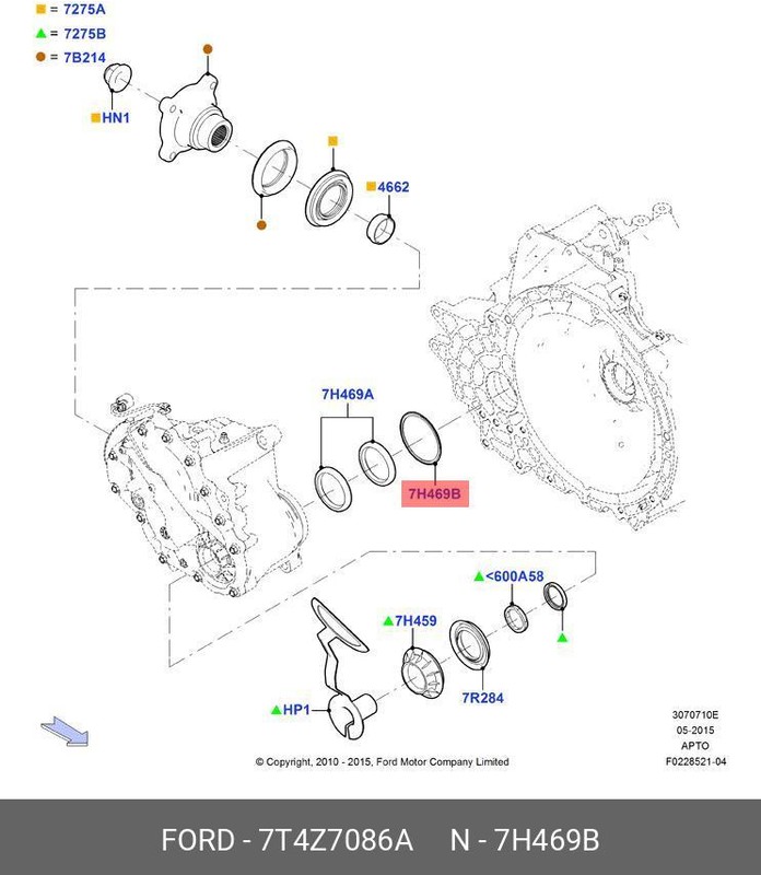 Запчасть FORD 7T4Z7086A
