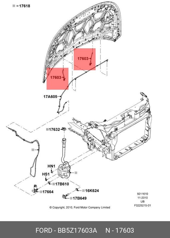 Запчасть FORD BB5Z17603A