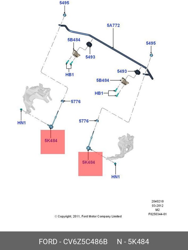 Запчасть FORD CV6Z5C486B