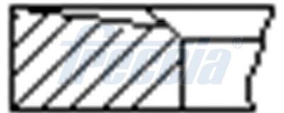Комплект поршневых колец FRECCIA FR10376500