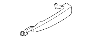 Ручка окрашенная Л CA BMW 51217207555