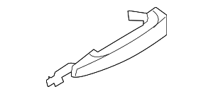 Ручка окрашенная Л BMW 51227207567