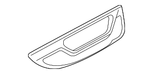 Вставка обшивки двери Л Зд ANTHRAZIT BMW 51428179271
