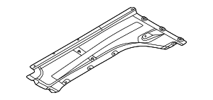 Unterbodenverkleidung Seitlich Rechts BMW 51757394746