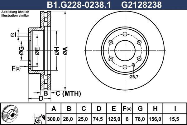 Тормозной диск GALFER B1G22802381