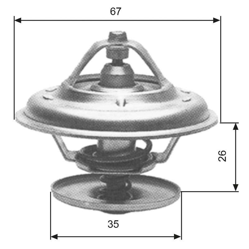 Термостат, охлаждающая жидкость GATES TH11680G1