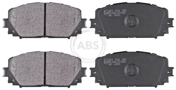 Комплект тормозных колодок, дисковый тормоз ABS 35015