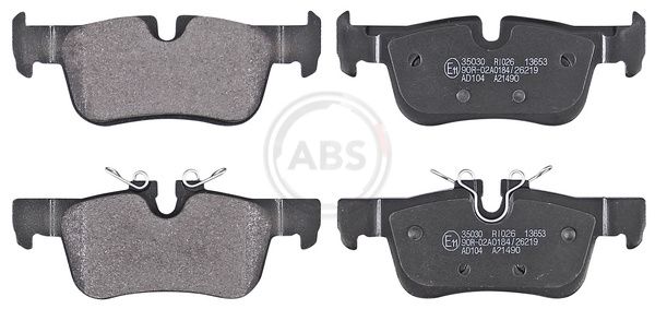 Комплект тормозных колодок, дисковый тормоз ABS 35030