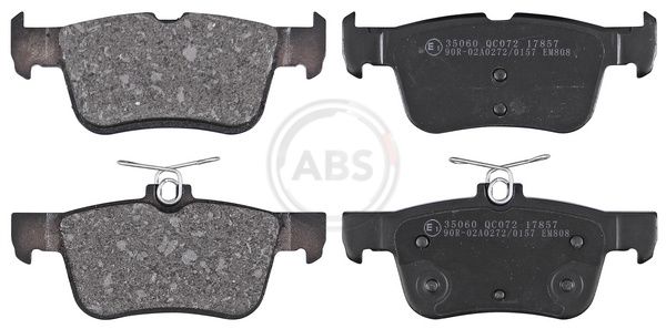 Комплект тормозных колодок, дисковый тормоз ABS 35060