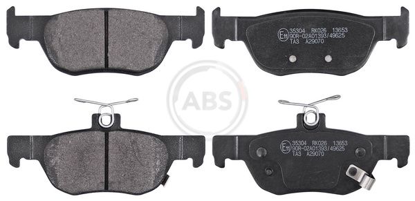 Комплект тормозных колодок, дисковый тормоз ABS 35304
