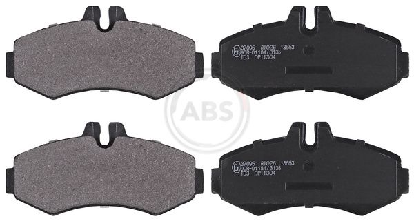 Комплект тормозных колодок, дисковый тормоз ABS 37095