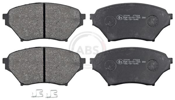 Комплект тормозных колодок, дисковый тормоз ABS 37191