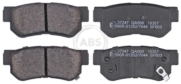 Комплект тормозных колодок, дисковый тормоз ABS 37247