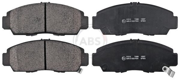 Комплект тормозных колодок, дисковый тормоз ABS 37312