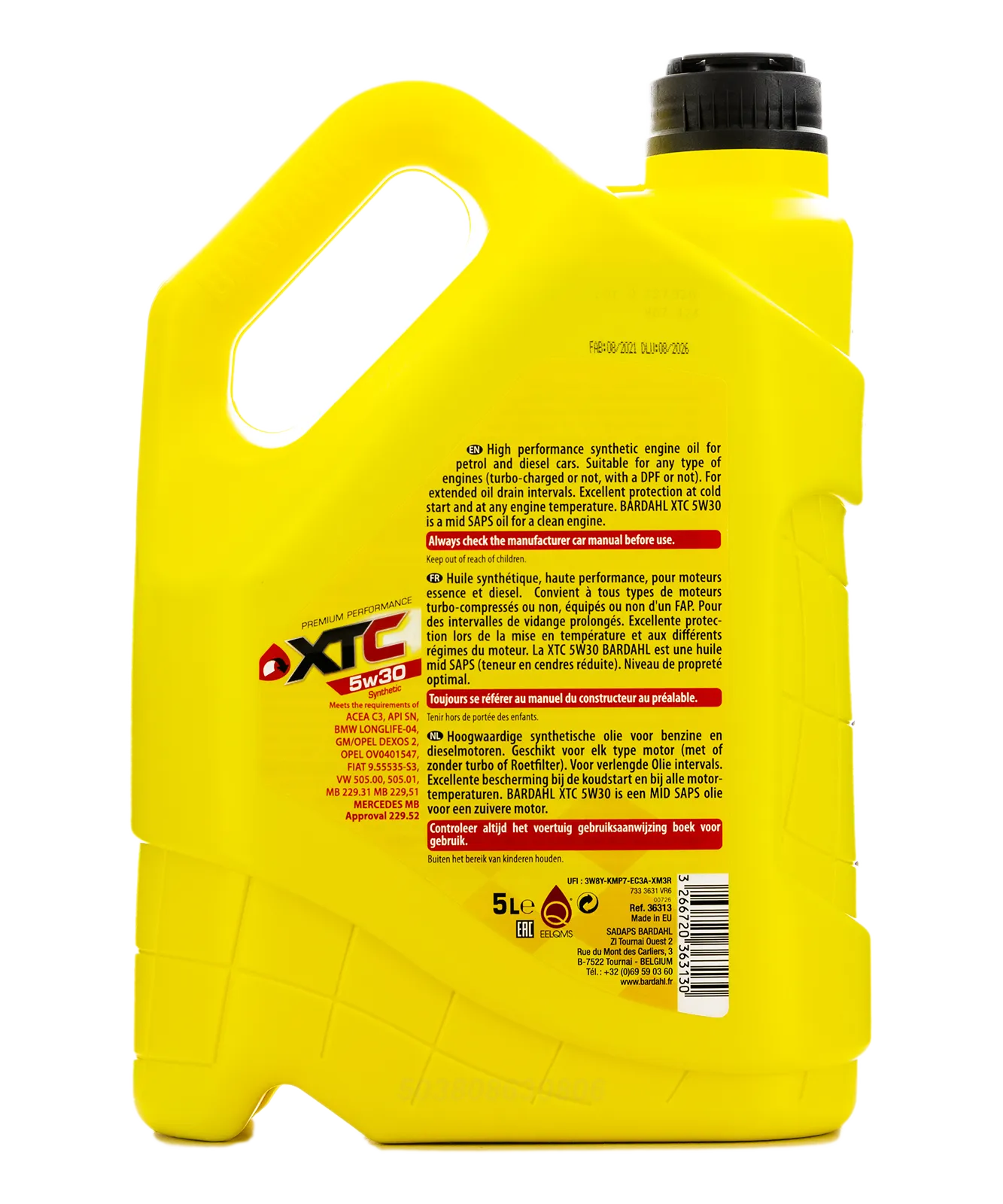 Масло Моторное Xtc 5W30 5L Bardahl 36313