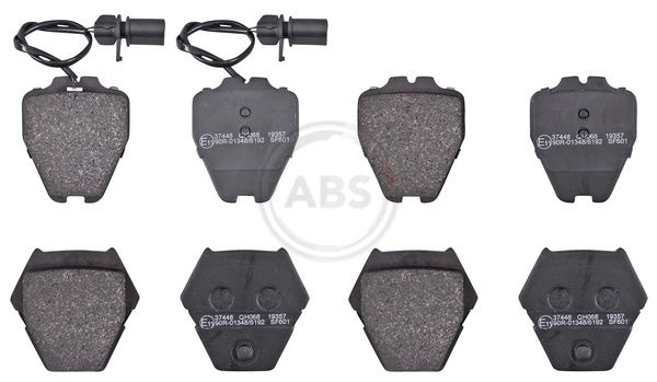 Комплект тормозных колодок, дисковый тормоз ABS 37448