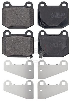 Комплект тормозных колодок, дисковый тормоз ABS 37452