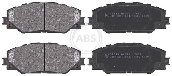 Комплект тормозных колодок, дисковый тормоз ABS 37543
