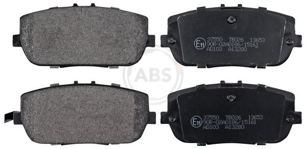 Комплект тормозных колодок, дисковый тормоз ABS 37550