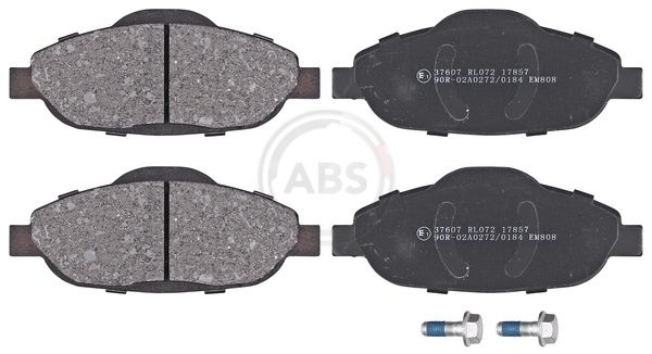 Комплект тормозных колодок, дисковый тормоз ABS 37607