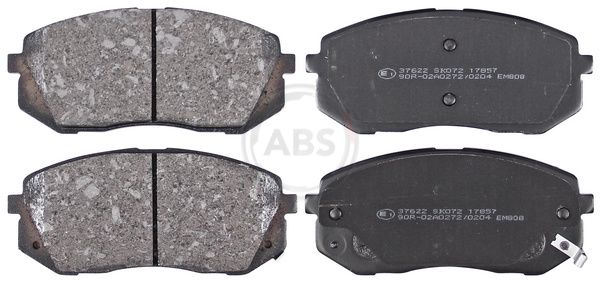 Комплект тормозных колодок, дисковый тормоз ABS 37622