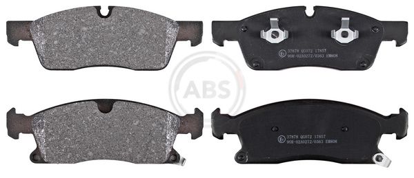 Комплект тормозных колодок, дисковый тормоз ABS 37878