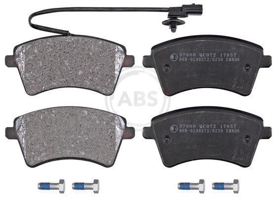 Комплект тормозных колодок, дисковый тормоз ABS 37900