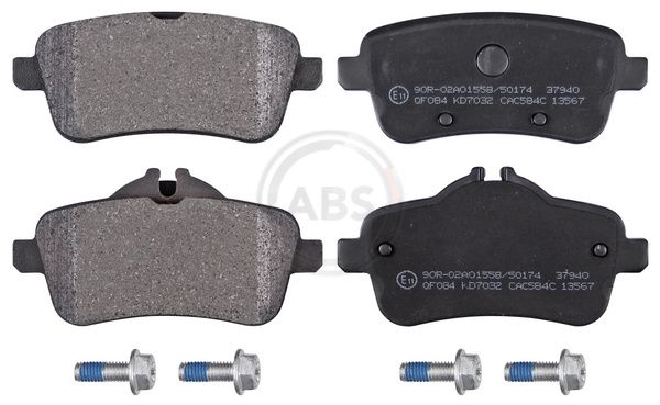 Комплект тормозных колодок, дисковый тормоз ABS 37940