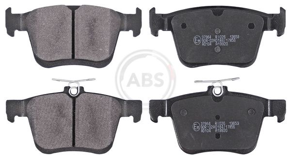 Комплект тормозных колодок, дисковый тормоз ABS 37964