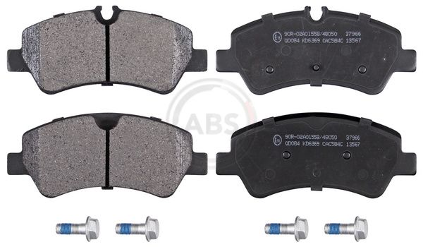 Комплект тормозных колодок, дисковый тормоз ABS 37966